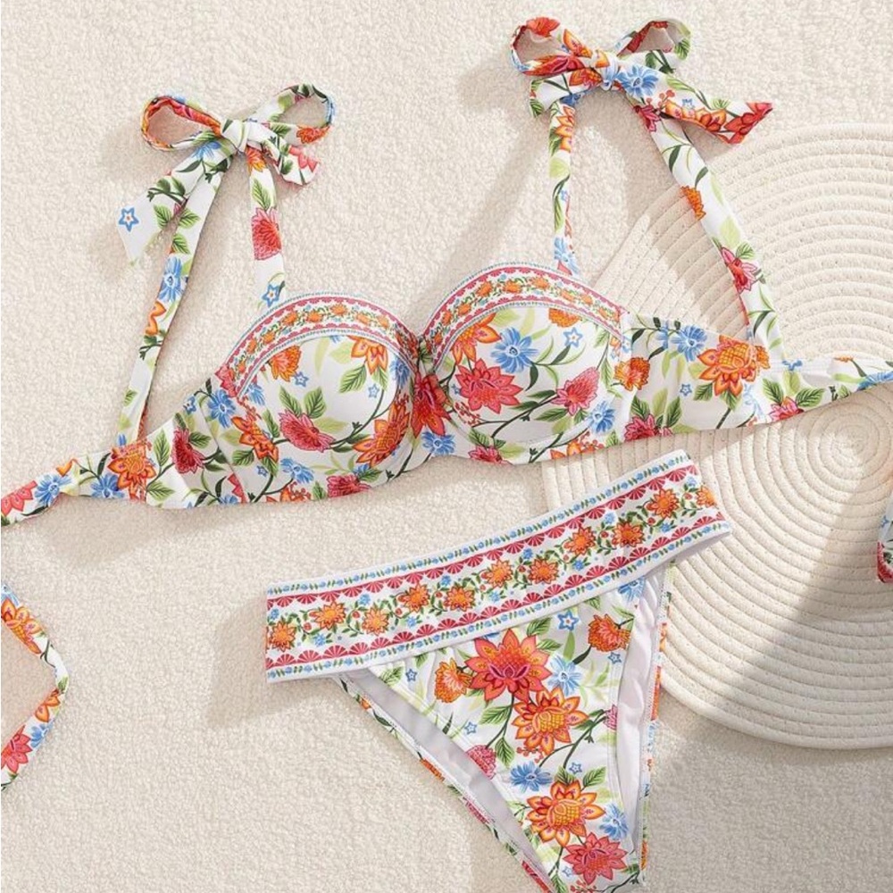 Floral Print Bikini Set